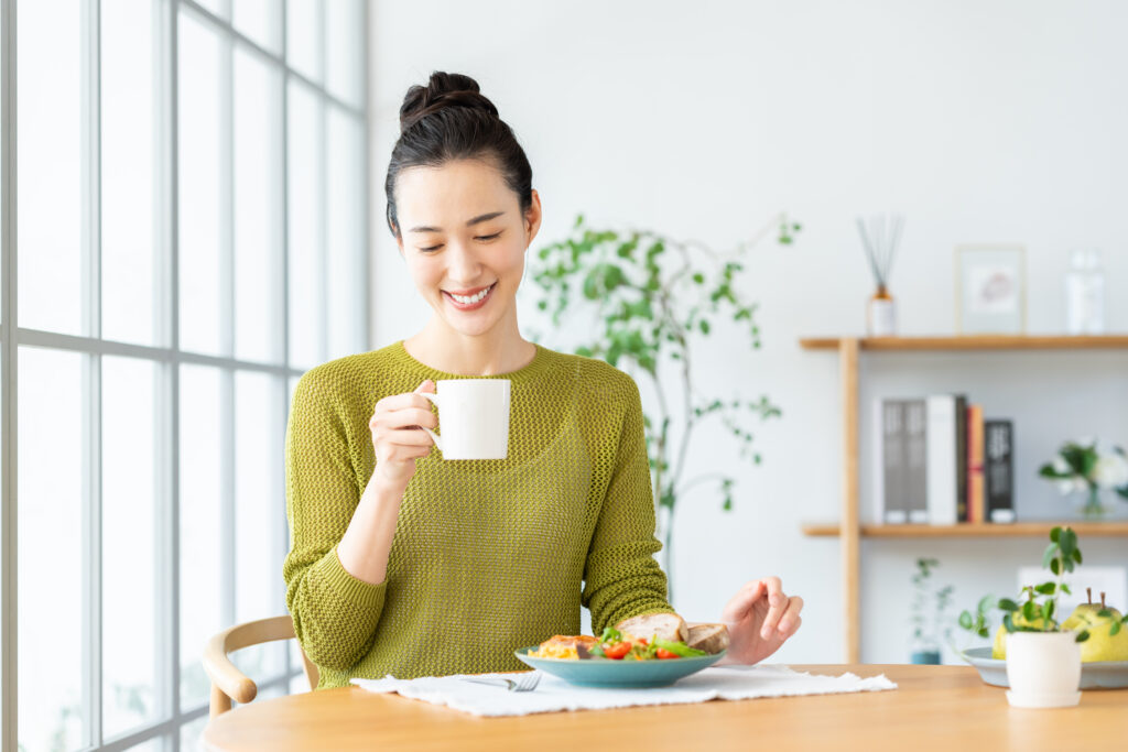 充実した生活を送る女性